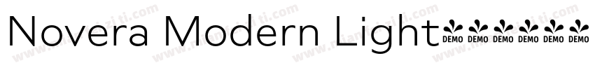 Novera Modern Light字体转换